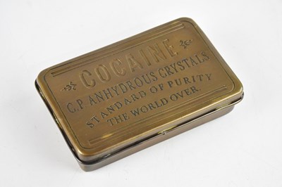 Lot 2291 - A modern tin, ‘Cocaine, C.P. Anhydrous...