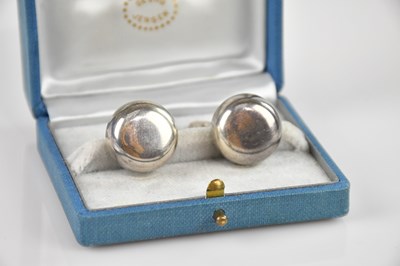 Lot 1355 - GEORG JENSEN; a pair of sterling silver...