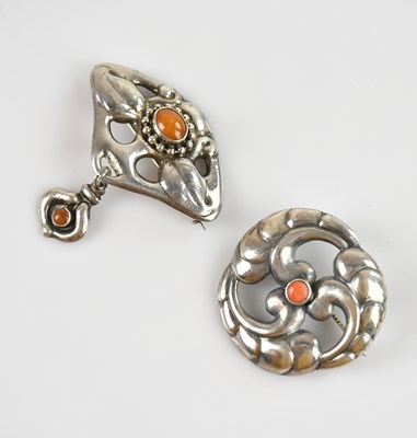 Lot 1324 - Two Bernhard Hertz style Danish Skonvirke Art...