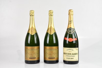 Lot 2475 - MAGNUM CHAMPAGNE; two bottles of Etienne...