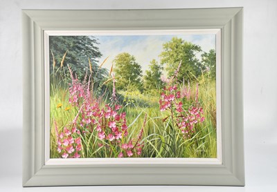 Lot 1256 - MARY DIPNALL; oil on canvas, 'Rosebay...