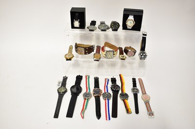 Lot 1070 - Twenty various wristwatches, including a...