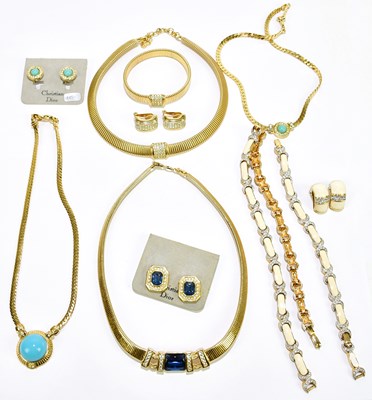 Lot 573 - CHRISTIAN DIOR; a vintage 1980s signed, gold,...