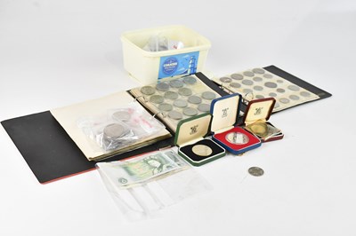 Lot 1165 - A collection of silver, half silver, and alloy...