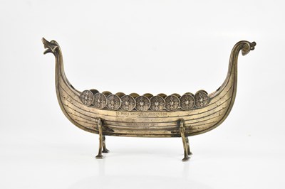 Lot 534 - DAVID ANDERSEN; an 830 grade Viking longboat,...