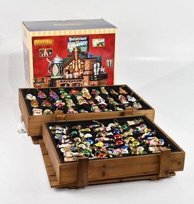 Lot 2230 - LEMAX; a 'Yulesteiner Brewery' diorama, with a...