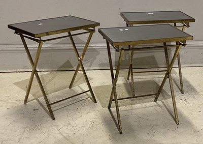 Lot 2100 - MAISON RAMSAY; a group of three 1970s steel...