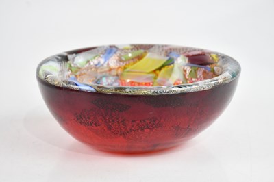 Lot 1376 - AVEM; a contemporary art glass bowl with...