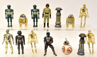 Lot 386 - STAR WARS; vintage plastic action figures,...
