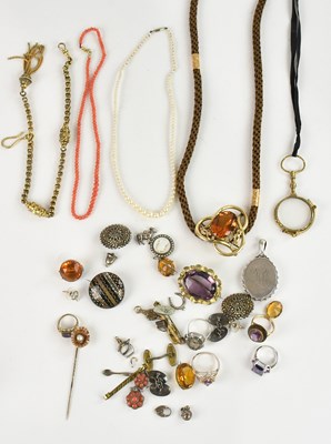Lot 1033 - A collection of Victorian and later costume...