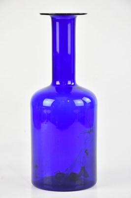 Lot 117 - AFTER OTTO BRAUER FOR HOLMEGAARD; a blue glass...