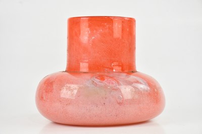 Lot 96 - IN THE MANNER OF MONART; a Scottish glass vase...