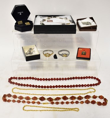 Lot 1030 - A collection of costume jewellery, mainly...