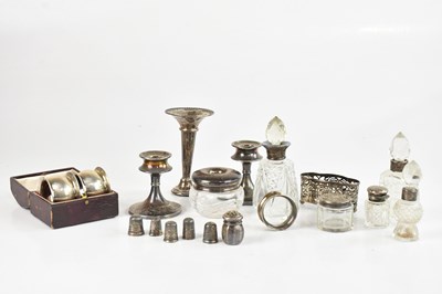 Lot 562 - A collection of mixed silver items, to include...