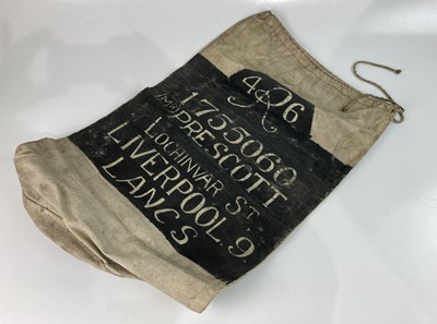 Lot 638 - A Liverpool kit bag, named for ‘1755060 (Mr)...