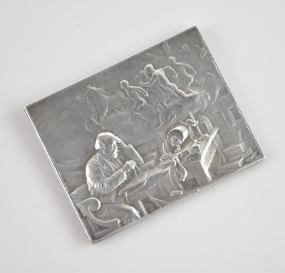 Lot 2303 - A silvered medallion produced to commemorate...
