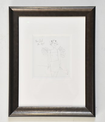 Lot 1725 - ANGELA SMYTH; ink drawing, 'More Devil than...