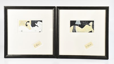 Lot 1719 - ANGELA SMYTH; two gouaches, 'A Lady Always...