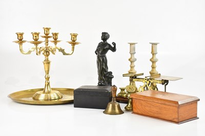 Lot 2321 - A collection of decorative metalware including...
