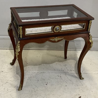 Lot 2143 - A reproduction kingwood bijouterie table, with...