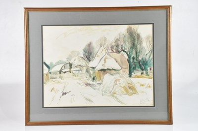 Lot 1446 - RONALD OSSORY DUNLOP (1894-1973); watercolour,...