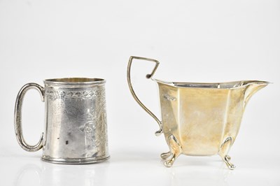Lot 288 - VINERS LTD; a George V hallmarked silver cream...