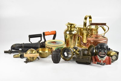 Lot 2315 - A collection of decorative metalware including...