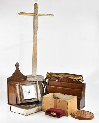 Lot 2228 - A 19th century mahogany salt box, height 40cm,...