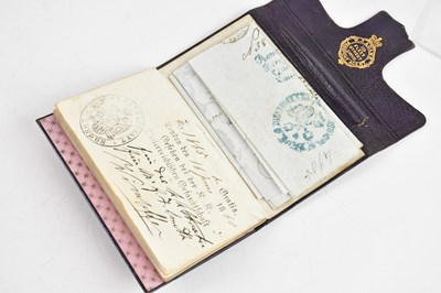 Lot 2263 - A Victorian paper passport in leather wallet,...