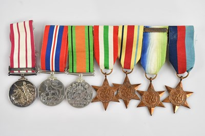 Lot 2355 - A WWII replacement medal group, awarded to S...