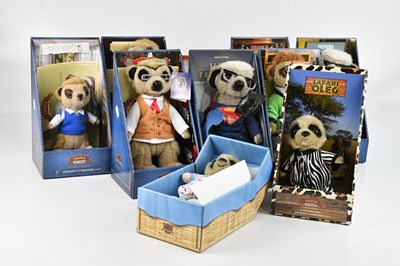 Lot 1582 - A group of ten Compare the Market meerkats,...