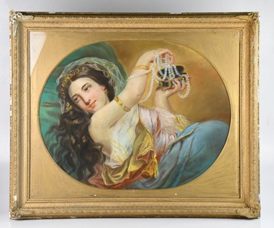 Lot 1464 - UNATTRIBUTED; a late 19th century pastel,...