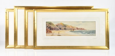 Lot 1291 - J W STEDMAN; a set of four watercolours, two...