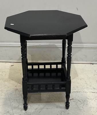 Lot 2067 - A late 19th century ebonised occasional table...