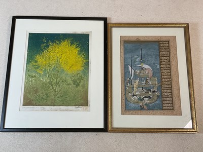 Lot 161 - UNATTRIBUTED; Indian gouache, Noah's Ark, 31 x...
