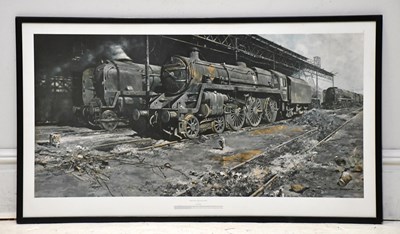 Lot 1480 - DAVID SHEPHERD (1931-2017); a print, 'Nine...