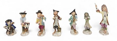 Lot 553 - A set of seven early 20th century Continental...
