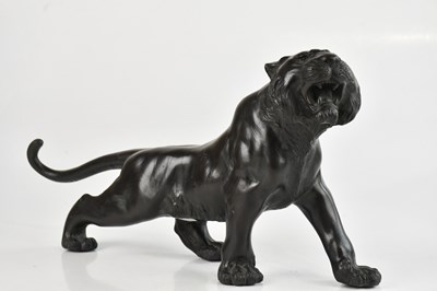 Lot 1433 - An early 20th century Japanese bronze model of...