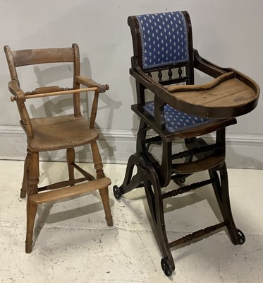Lot 166 - Two 19th century high chairs, including a...