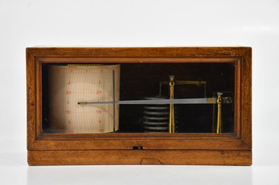 Lot 1454 - A rosewood cased barograph, length 28cm.