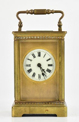 Lot 215 - A late 19th century French brass cased...