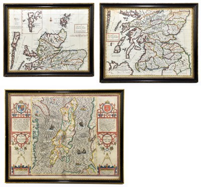 Lot 1436 - JOHN SPEED; a 17th century map, the Isle of Man