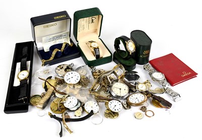 Lot 1745 - An assortment of gold plated, steel and metal...