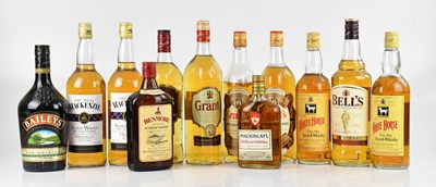 Lot 2450 - WHISKY; four bottles of Grant's blended Scotch...