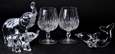 Lot 307 - WATERFORD CRYSTAL; a boxed pair of brandy...