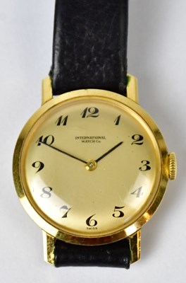 Lot 1047 - INTERNATIONAL WATCH CO; an 18ct gold, model...