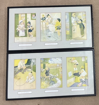Lot 530 - AFTER LAWSON WOOD; a set of six humorous...