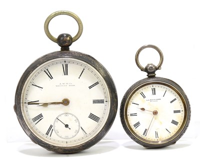 Lot 1824 - A hallmarked silver cased key wind pocket...