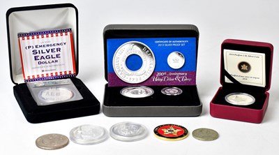 Lot 763 - A collection of silver coins, comprising a...