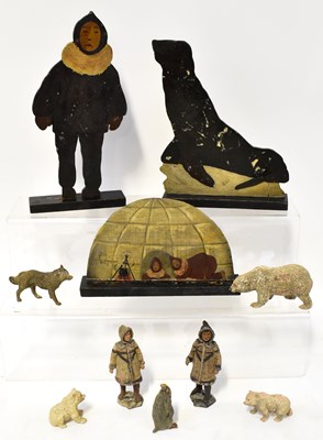 Lot 241 - A collection of Inuit-style Arctic carved...